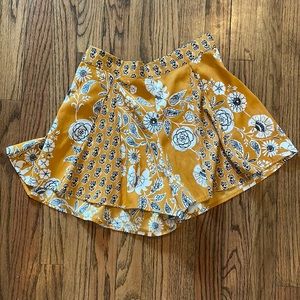 Flowy floral dress shorts